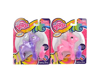 我的梦想搪胶小马宝莉带马梳子单款2色混装 - OBL982232