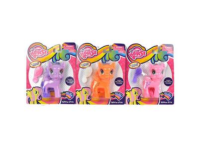 我的梦想搪胶小马宝莉带马梳子单款3色混装 - OBL982233