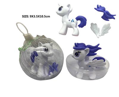 PVC环保10CM球蛋塑料拼装马宝丽礼3款混装.头发翅膀都可以任意搭配 - OBL982250