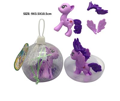 PVC环保10CM球蛋塑料拼装马宝丽礼3款混装.头发翅膀都可以任意搭配 - OBL982251