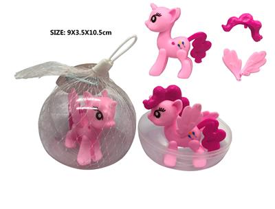 PVC环保10CM球蛋塑料拼装马宝丽礼3款混装.头发翅膀都可以任意搭配 - OBL982252