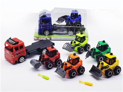 惯性拖头车载滑行DIY工程车 - OBL982391