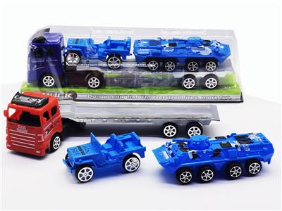 惯性拖头车载滑行吉普装甲车 - OBL982417