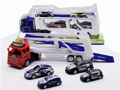 惯性拖头车载滑行金属铁皮车 - OBL982437