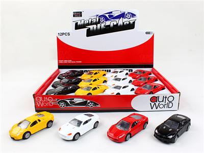 1:50仿真合金滑行跑车12只 - OBL983426