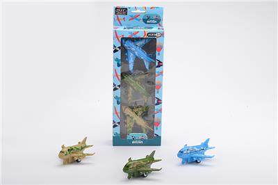合金迷彩回力飞机3只 - OBL983441