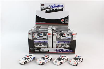 1：50合金滑行警车  2只庄X12盒 - OBL983478