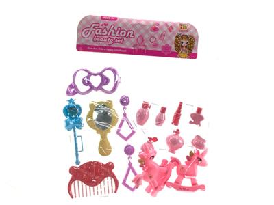 饰品化妆瓶过家家组合+木马 - OBL983744