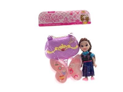 过家家饰品组合，戒指蝴蝶盆+芭比+手提包 - OBL983750