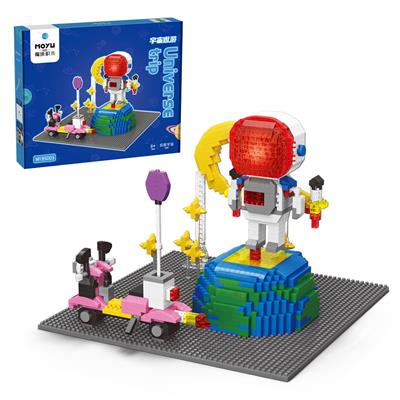 太空人与地球（微颗粒积木）(2064PCS) - OBL984163