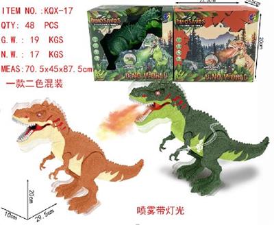 电动恐龙-喷雾霸王龙  黄绿2色 - OBL985906