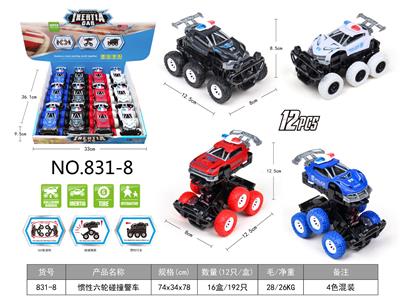 惯性六轮碰撞警车 - OBL991668