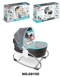 3合1婴儿电动摇摆睡椅，有帐蓬，有蚊帐/灰 - OBL996410