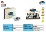 BB001555 - 1: 33 MASERATI, ASTON MARTIN, BENTLEY, BUMBLEBEE ALLOY RECOIL POLICE CAR, 2 DOOR, FRONT INTERIOR LIGHT WITH SOUND AND LIGHT