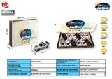 BB001569 - 1: 33 BMW Z4 PORSCHE GT3 MERCEDES BENZ SLS ALLOY RECOIL POLICE CAR OPENS THE DOOR, FRONT INTERIOR LIGHT WITH SOUND AND LIGHT (THREE TWO COLOR MIXED PACK, 12 PIECES, ONE DISPLAY BOX)