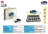 BB001581 - 1: 32 YEMA ALLOY RECOIL POLICE CAR, 4 DOOR, FRONT INTERIOR LIGHT WITH SOUND AND LIGHT