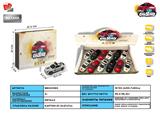 BB001593 - 1: 32 VOLKSWAGEN SHANGKU, HONDA, BENTLEY, NISSAN ALLOY, PALI, RUSSIAN CAR, AMBULANCE, DOOR CAN BE OPENED, FRONT INTERIOR LIGHT WITH SOUND AND LIGHT (FOUR TWO COLOR MIXED PACK, 12 EACH WITH A DISPLAY BOX)