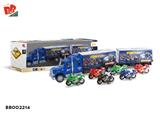 BB002214 - 惯性货柜车2节(摩托标+6只摩托)