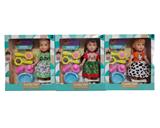 OBL10000170 - 10寸空身3D眼时尚肥童娃娃（带音乐）