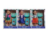 OBL10000177 - 14寸空身3D眼时尚肥童娃娃（带音乐）