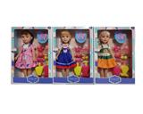 OBL10000178 - 14寸空身3D眼时尚肥童娃娃（带音乐）