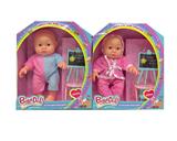 OBL10002423 - 12寸全身搪胶3D眼表情娃娃带配件（带音乐）