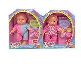 OBL10002425 - 12寸全身搪胶3D眼表情娃娃带配件（带音乐）