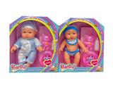 OBL10002439 - 12寸全身搪胶3D眼表情娃娃带配件（带音乐）