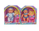 OBL10002440 - 12寸全身搪胶3D眼表情娃娃带配件（带音乐）