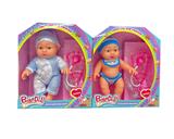 OBL10002443 - 12寸全身搪胶3D眼表情娃娃带配件（带音乐）