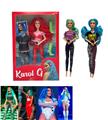 OBL10002573 - 9关节实身Karol  G明星芭比带 话筒 ，一套主题衣服 。长靴。3款混装带西文主题音乐