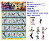OBL10002857 - 2.8寸恐龙战队公仔6款单只公仔胶袋装20只一大板（1款）