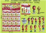 OBL10002896 - 2022世界杯3寸足球明星单只+奖杯 锡袋装12款 16只大板 奖杯和12款公仔随机
