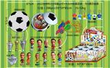 OBL10002910 - 2022世界杯3寸球星公仔+9.5CM惊喜足球（透明收缩膜） 9只展示盒装 球衣、口哨、奖杯和12款公仔随机