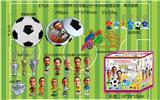 OBL10002911 - 2022世界杯3寸球星公仔+9.5CM惊喜足球（透明收缩膜） 单只盒装 球衣、口哨、奖杯和12款公仔随机