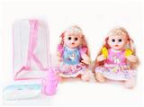 OBL10003637 - 14寸铁眼喝水撒尿娃娃带英文IC,尿裤和奶瓶