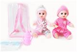 OBL10003658 - 14寸铁眼喝水撒尿娃娃带英文IC,尿裤和奶瓶