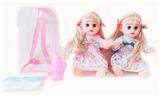 OBL10003660 - 14寸铁眼喝水撒尿娃娃带英文IC,尿裤和奶瓶