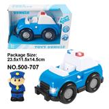 OBL10005057 - 滑行灯光音
乐警车  （
蓝色 有公仔
）