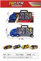 OBL10006314 - 手提礼盒滑行卡车载4只回力水印涂鸦赛车（AB）
