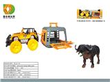 OBL10007142 - 森林猎手系列之中惯性车拖带水牛含草