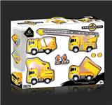 OBL10007249 - 1:20惯性城市工程车大套装（惯性车配工程人）