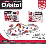 OBL10008996 - 消防合金电动轨道（配1只电动车和3只合金车滑行）