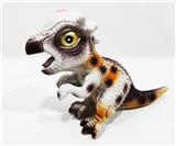 OBL10009339 - 仿真野生动物恐龙实心模型玩具侏罗纪复古儿童玩具亲子互动仿真肿头龙（带哨子）