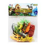 OBL10009362 - 仿真野生动物实心模型玩具儿童玩具亲子互动摆件12实心小动物（无功能）