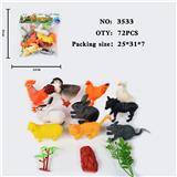 OBL10009371 - 仿真野生动物实心模型玩具儿童玩具亲子互动摆件动物（10）（无功能）