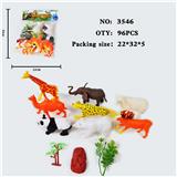 OBL10009384 - 仿真野生动物实心模型玩具儿童玩具亲子互动摆件动物（8）（无功能）