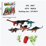 OBL10009441 - 仿真野生动物实心模型玩具儿童玩具亲子互动摆件6只装恐龙