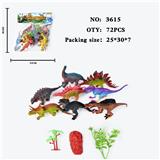 OBL10009449 - 仿真野生动物实心模型玩具儿童玩具亲子互动摆件8只装恐龙