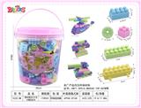 OBL10010298 - 趣味桶装马卡龙中颗粒积木450克（170PCS+)